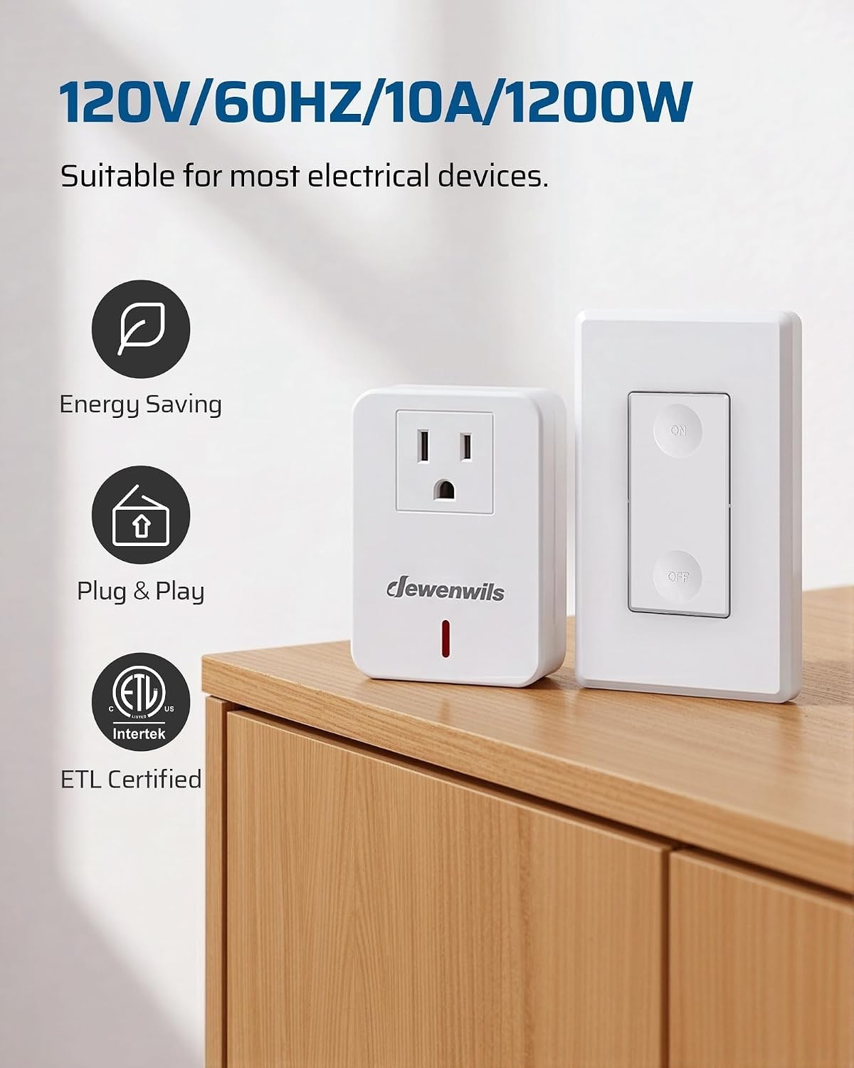 Wireless Remote Control Wall Switch - Effortless Power for Home Appliances