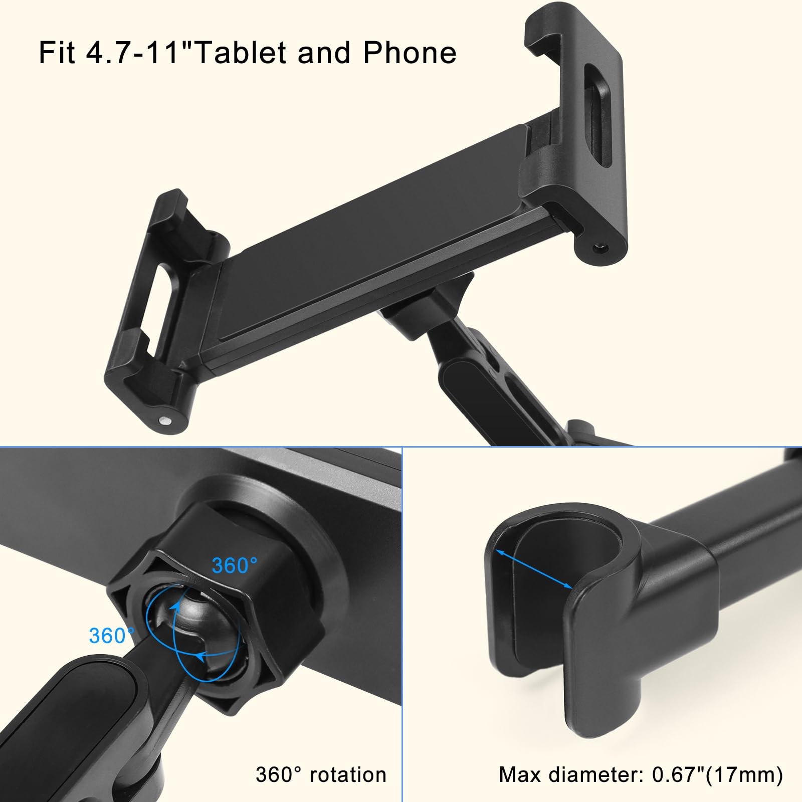 Soporte para tableta para coche