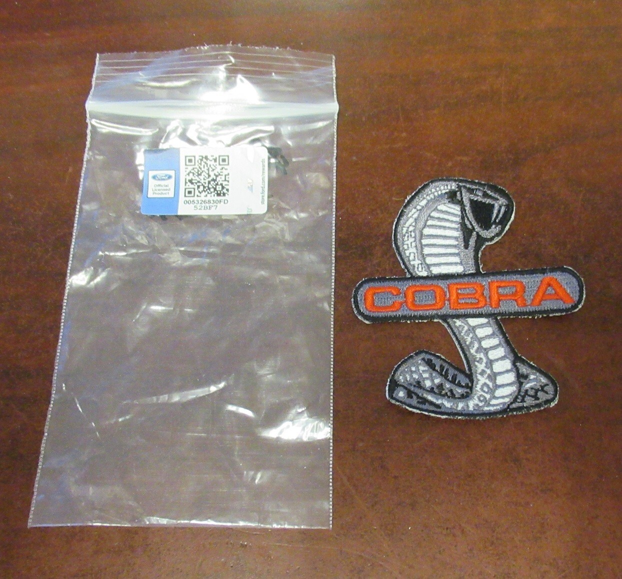 Coiled Cobra Snake Patch - NEW Ford Licensed Product