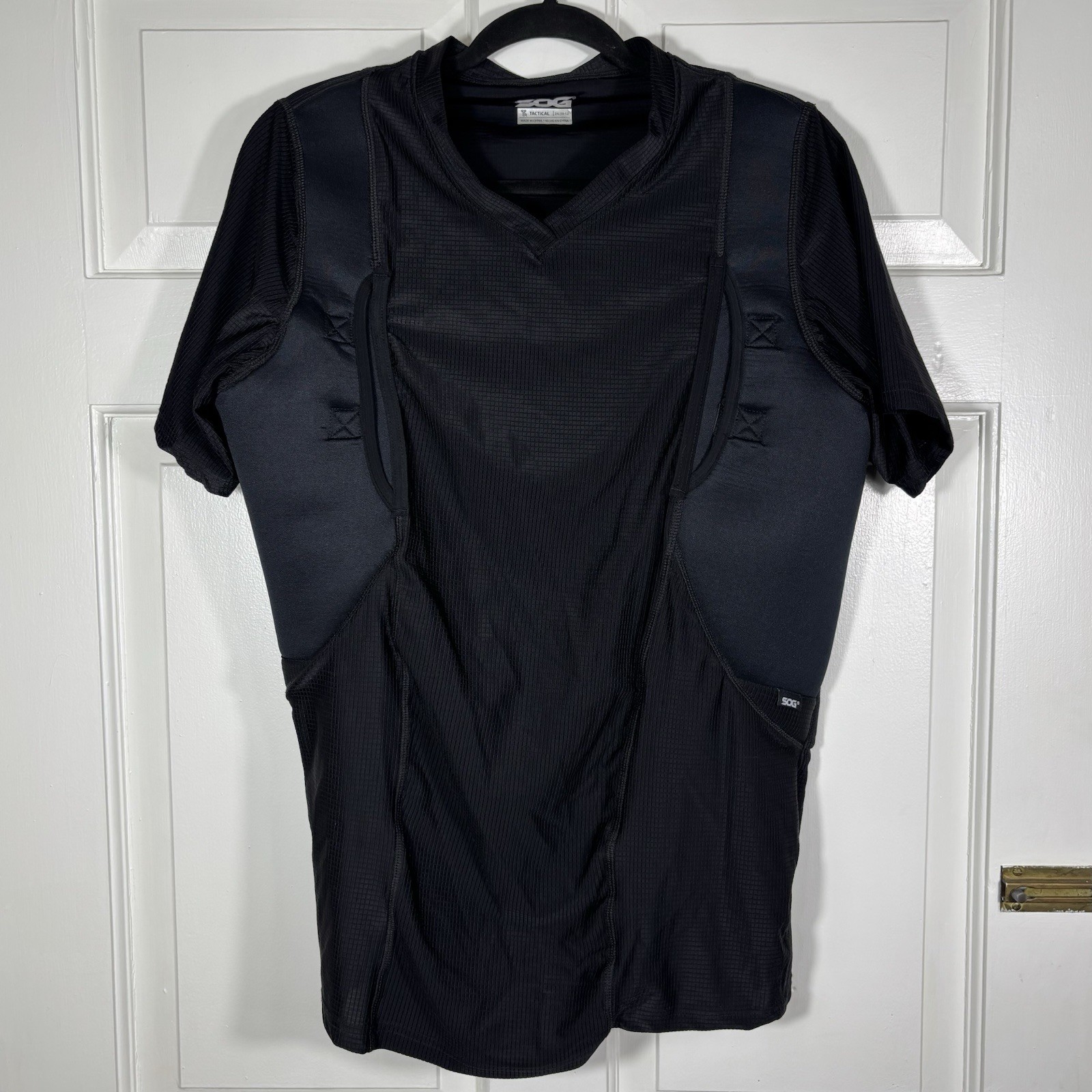 SOG Tactical Men’s Black Short Sleeve Shirt 2XL (50-52) Police Military Gear