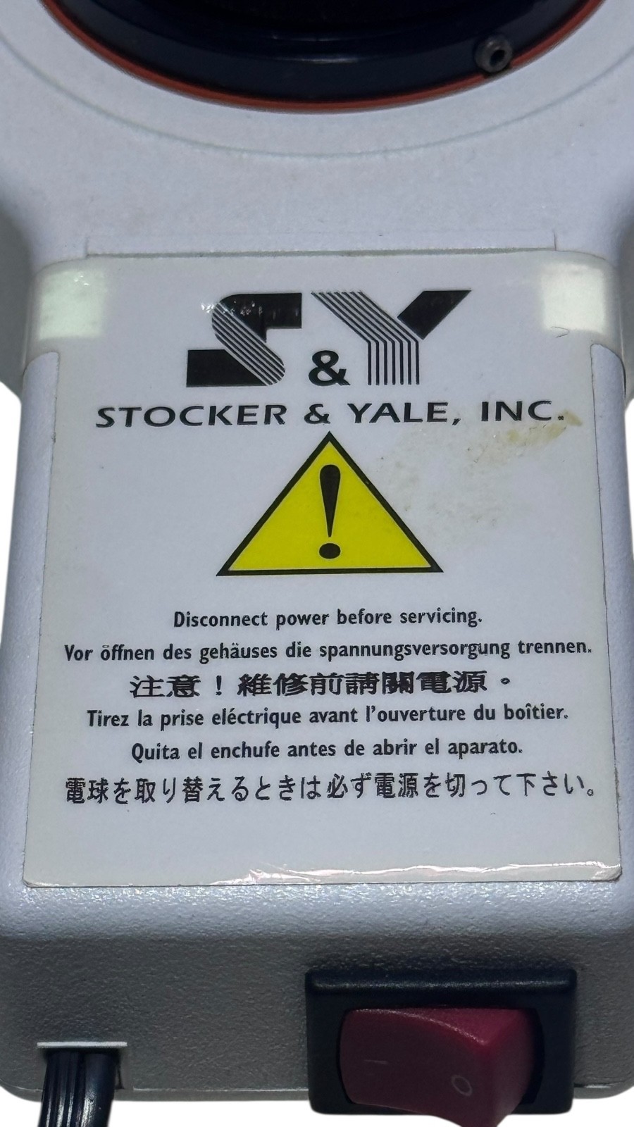 Stocker & Yale Model 9 Lite Mite Circular Illuminator With Power Supply -Great