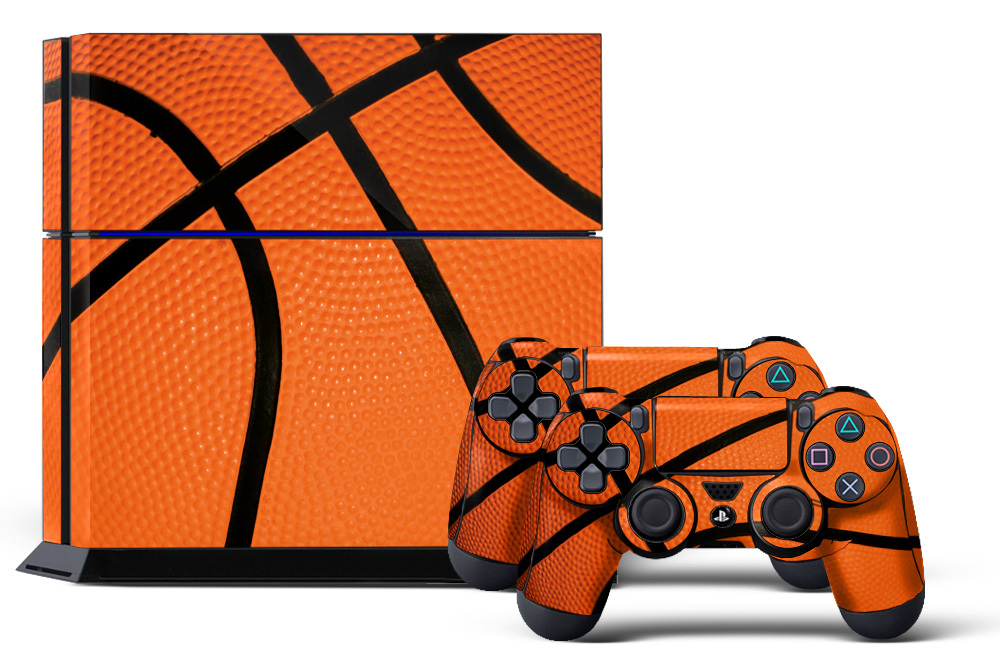 Skin Sticker for PS4 System Playstation 4 Console +2 Controller Decals HOOPS