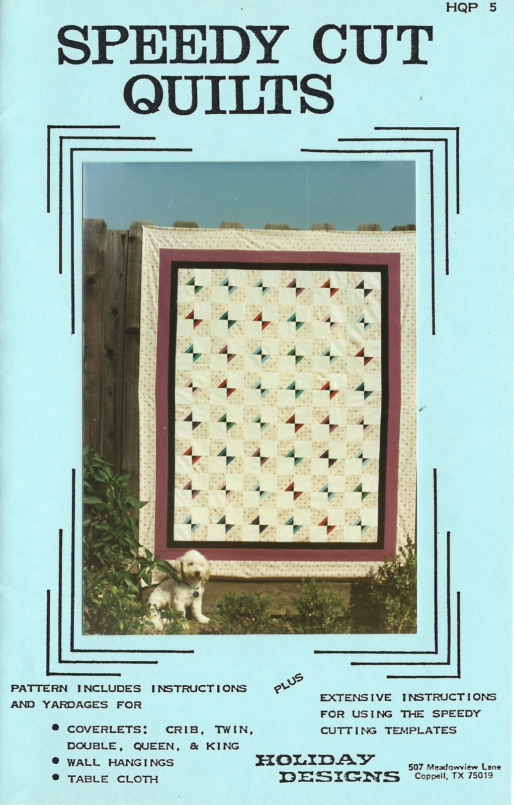 BUTTERFLIES Pattern - Speedy Cut Quilts by Holiday Designs HQP 5 Coverlets