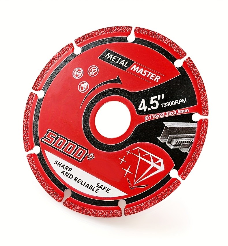 4.5 inch Metal Saw Blade Tile Turbo Diamond Dry Cutting Saw Blade 5000+ Cuts