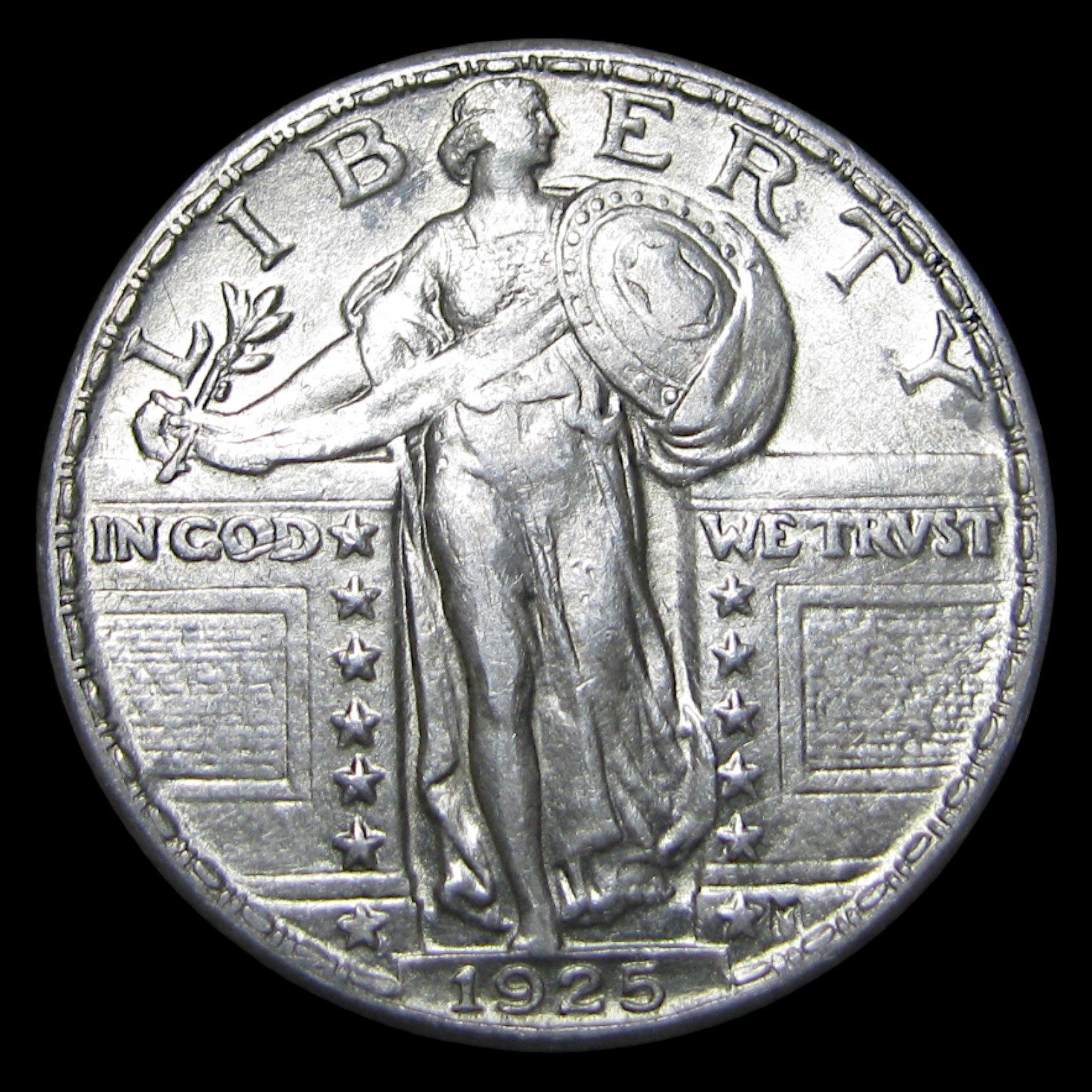 1925 Standing Liberty Quarter Silver ---- Stunning Coin ---- #PP899