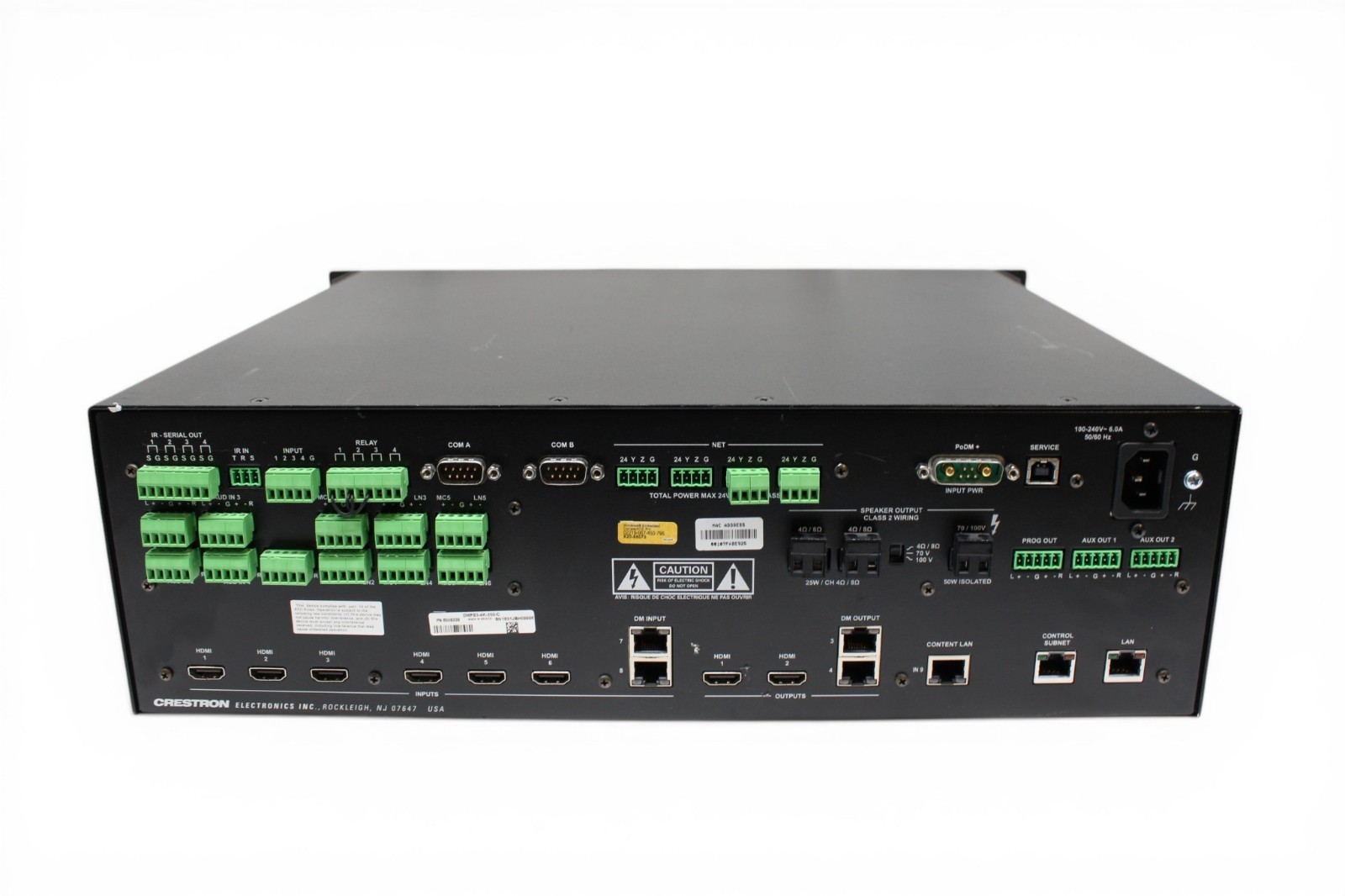 Crestron DMPS3-4K-350-C DigitalMedia Presentation System 4K HDMI DSP
