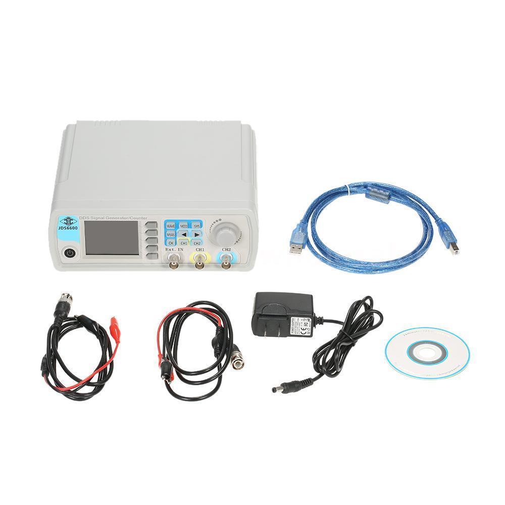 2.4" TFT LCD JDS6600 50MHz 2CH Arbitrary Waveform DDS Signal Generator