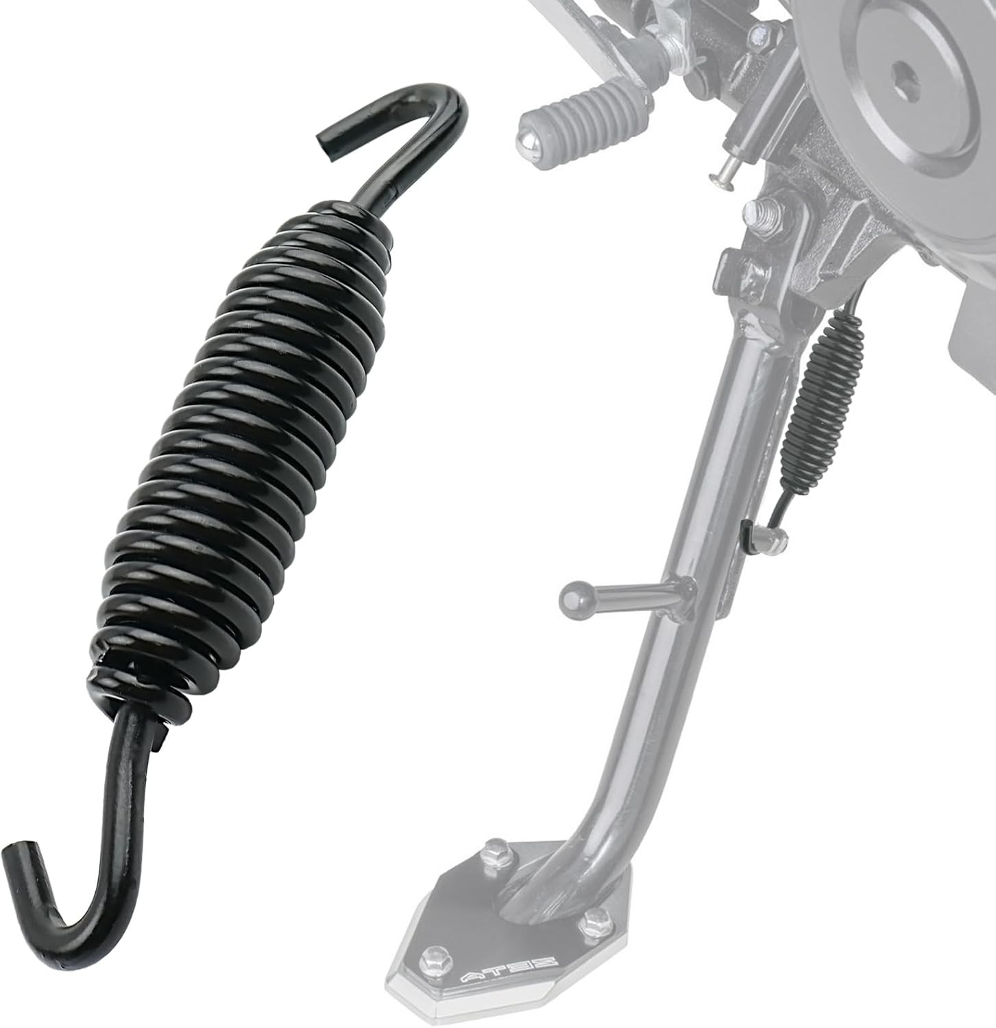 1 Pack Kickstand Spring, High-Carbon Steel Motorcycle Kickstand Spring for Harle