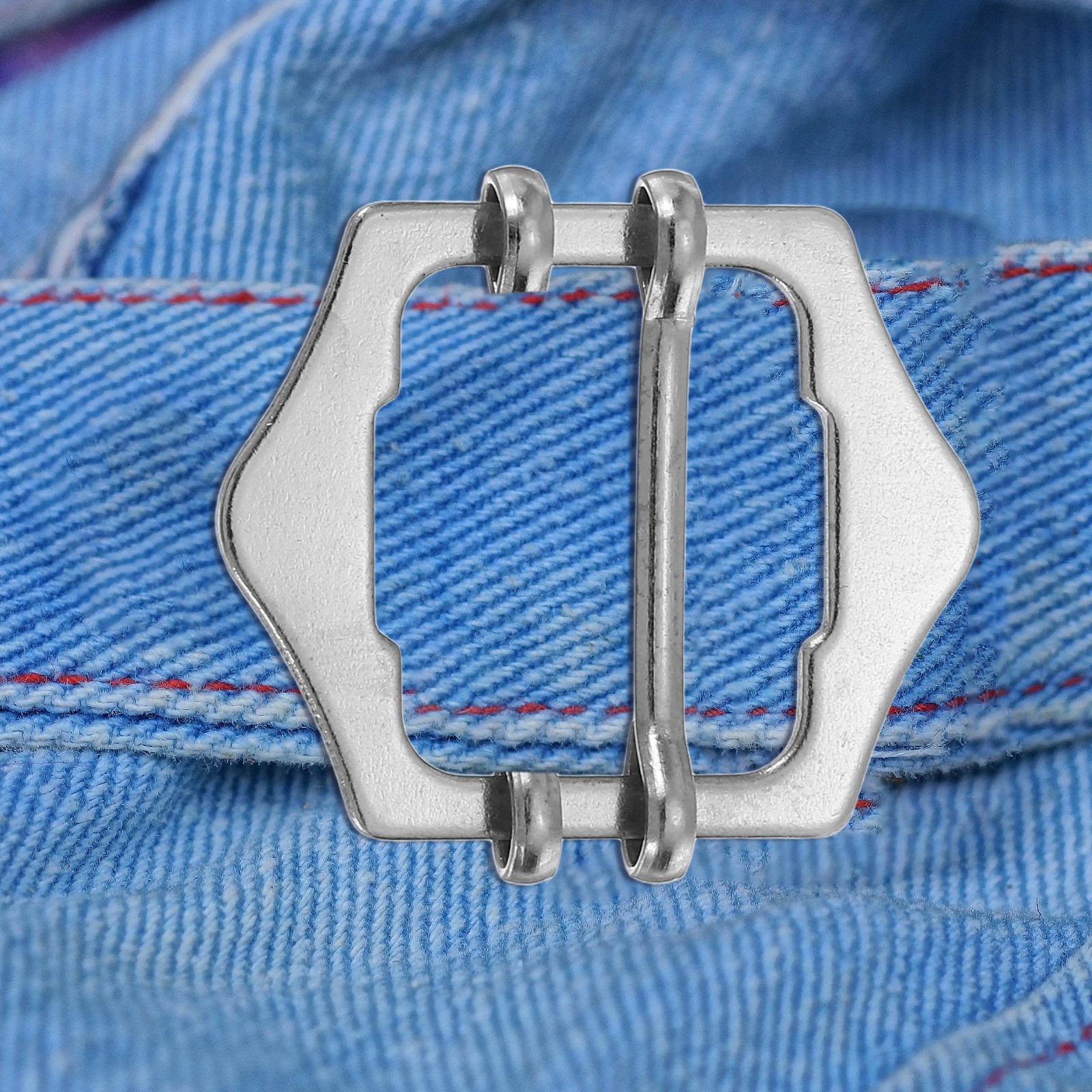 0.8 Inch Vest Buckles 20 Pcs Metal Vest Buckle for Suit Belt, Silver