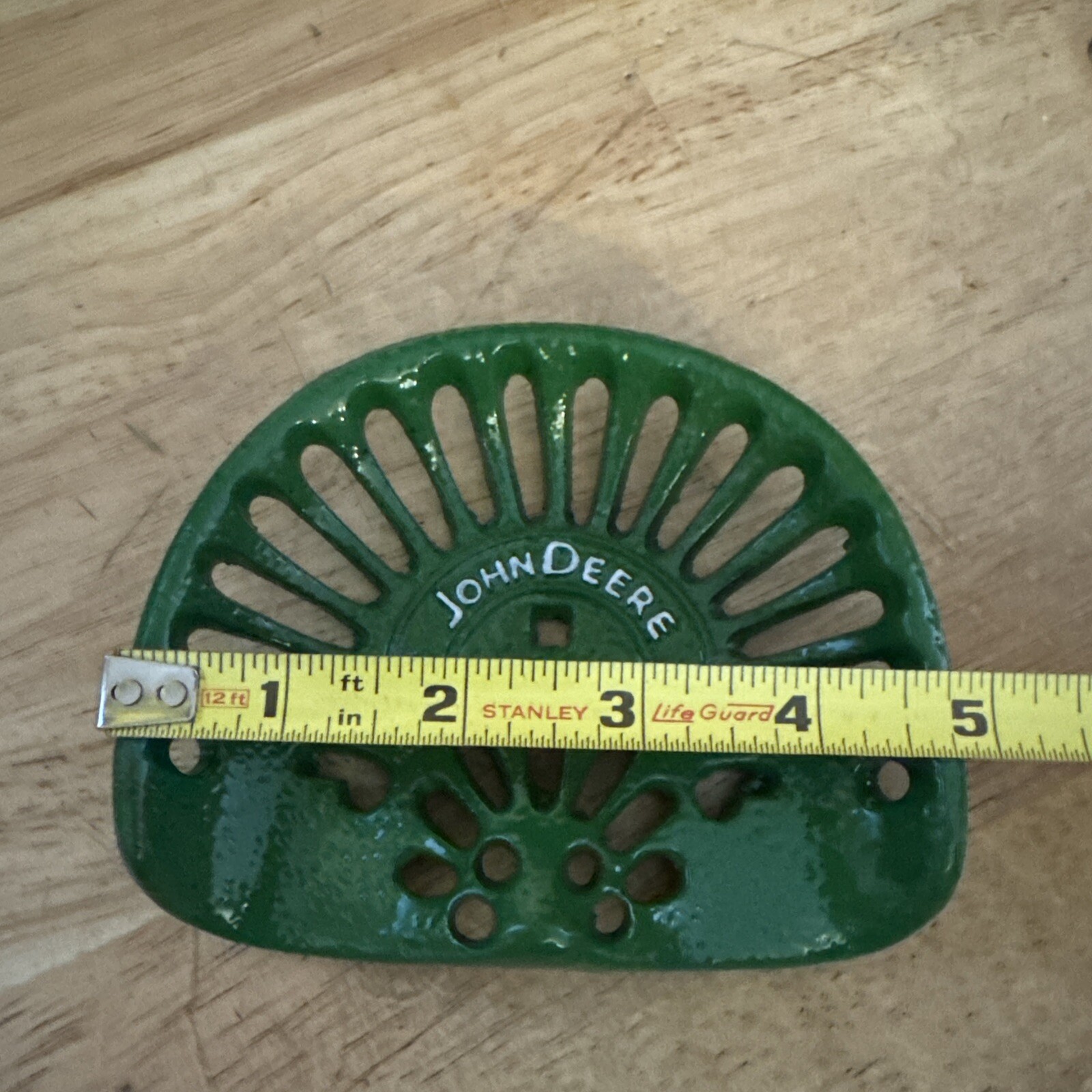 John Deere Tractor Seat Paperweight Farm Farmer Ranch Collector Combine 1/2+ LB