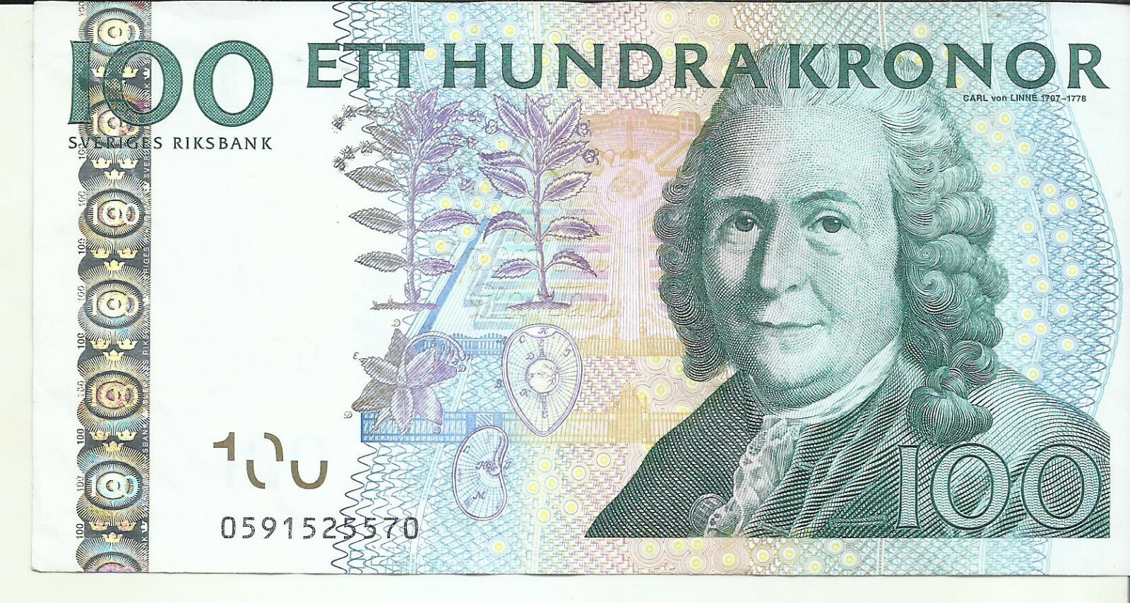 SWEDEN 100 KRONOR  P 65. XF CONDITION. BARGAIN. 9RW 11GEN