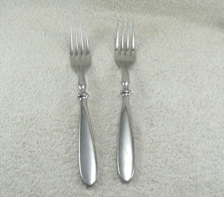 Townhouse Glossy Salad Fork Lot of 2 Cambridge Stainless Flatware