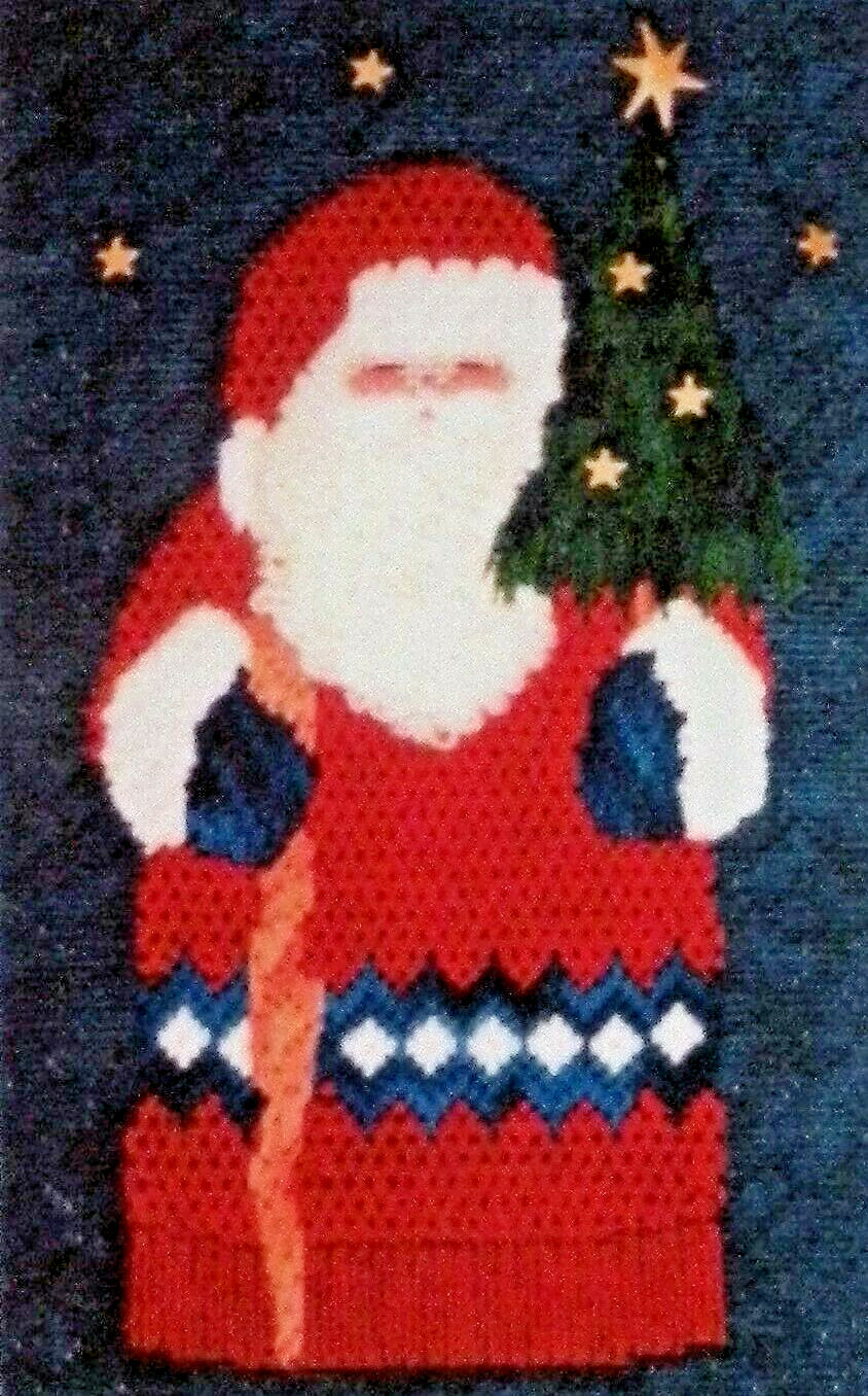Charted Needlepoint Pattern Father Christmas Santa Charlotte McDonnell 1999