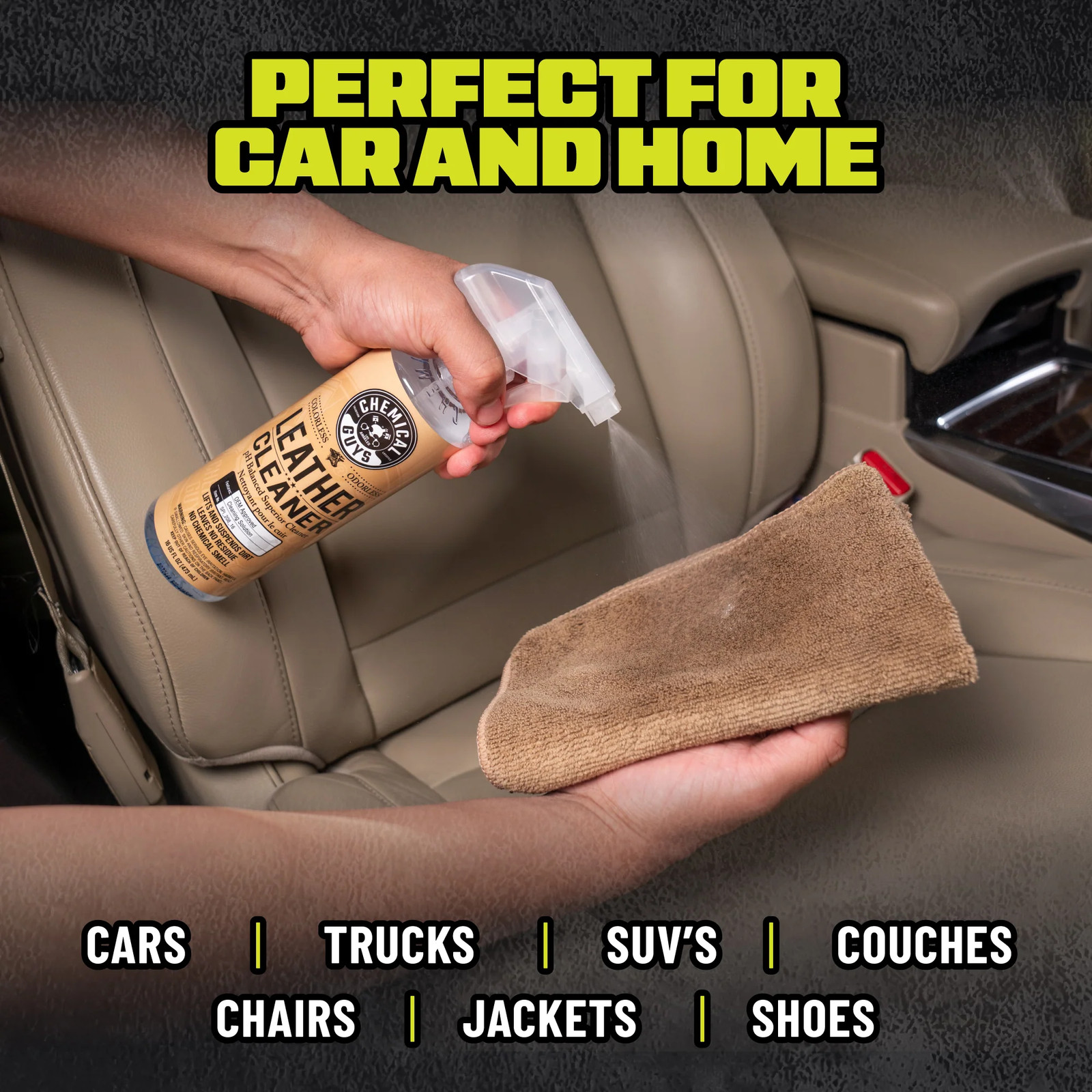 Chemical Guys - Leather Care Essentials Kit (6 Items)