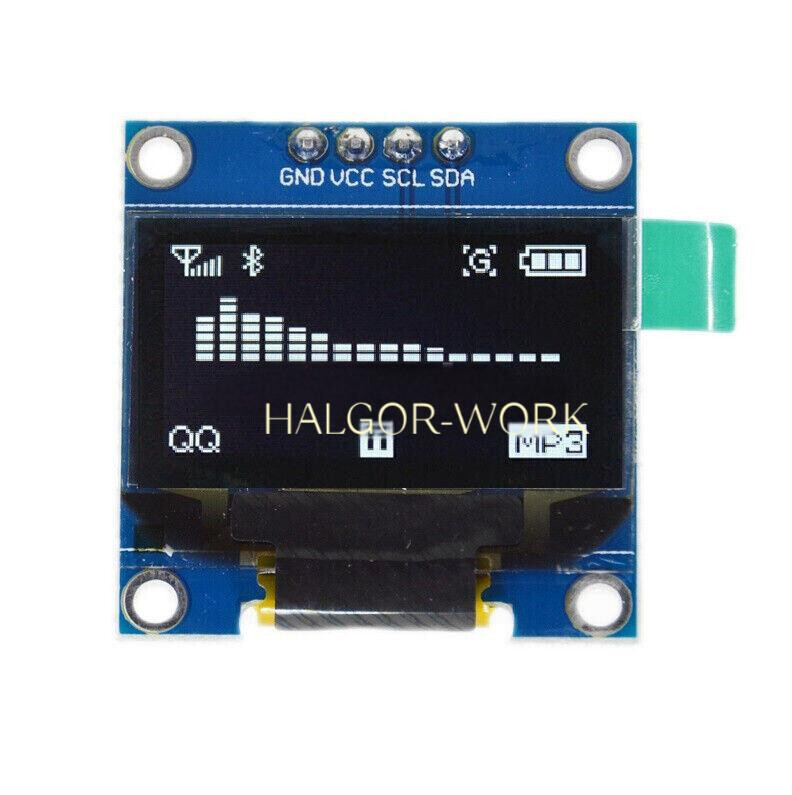 1PCS White 0.96"" I2C IIC Serial 128X64 OLED LCD LED Display Module
