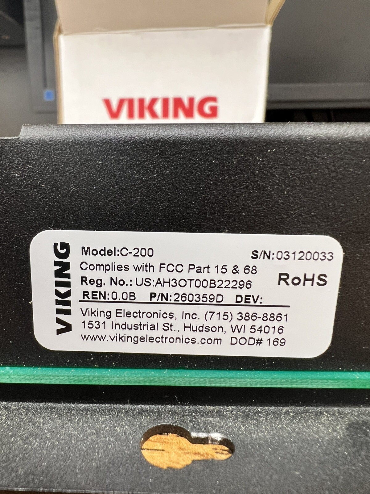 Viking C-200 ENTRY PHONE INTERFACE