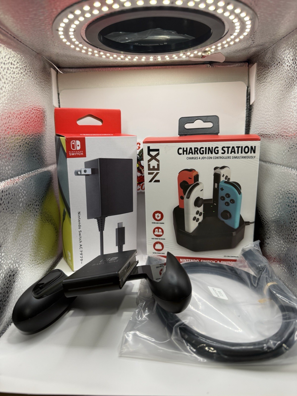 Nintendo Switch OLED White Bundle Multiple Items