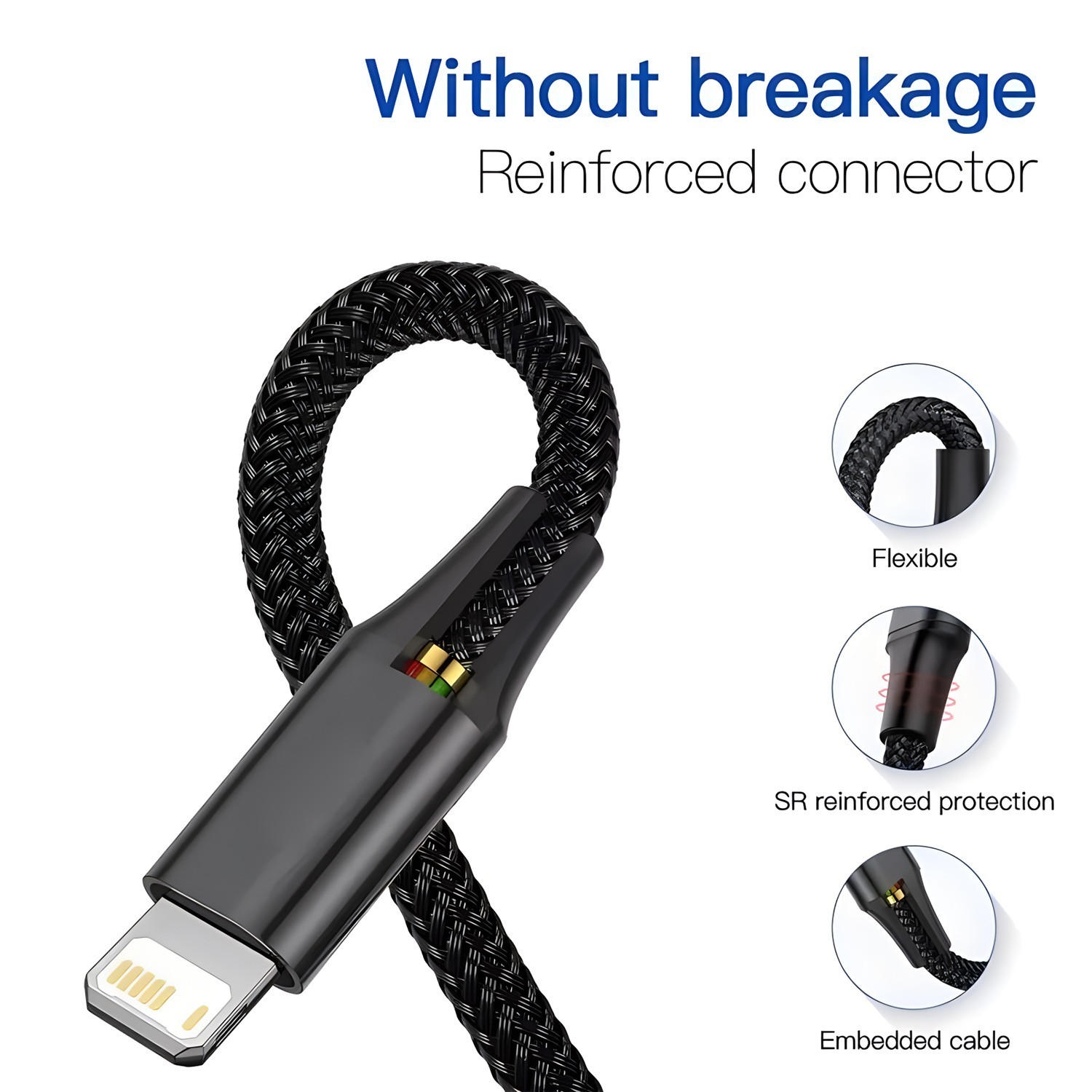4 in 1 Multi USB Charging Cable Fast Charger Cord For iPhone Type C Micro