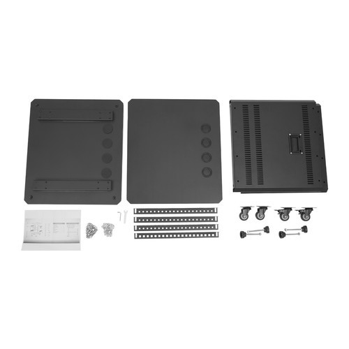 9U Rolling Server Rack Locking Network Cabinet Box Data Enclosure