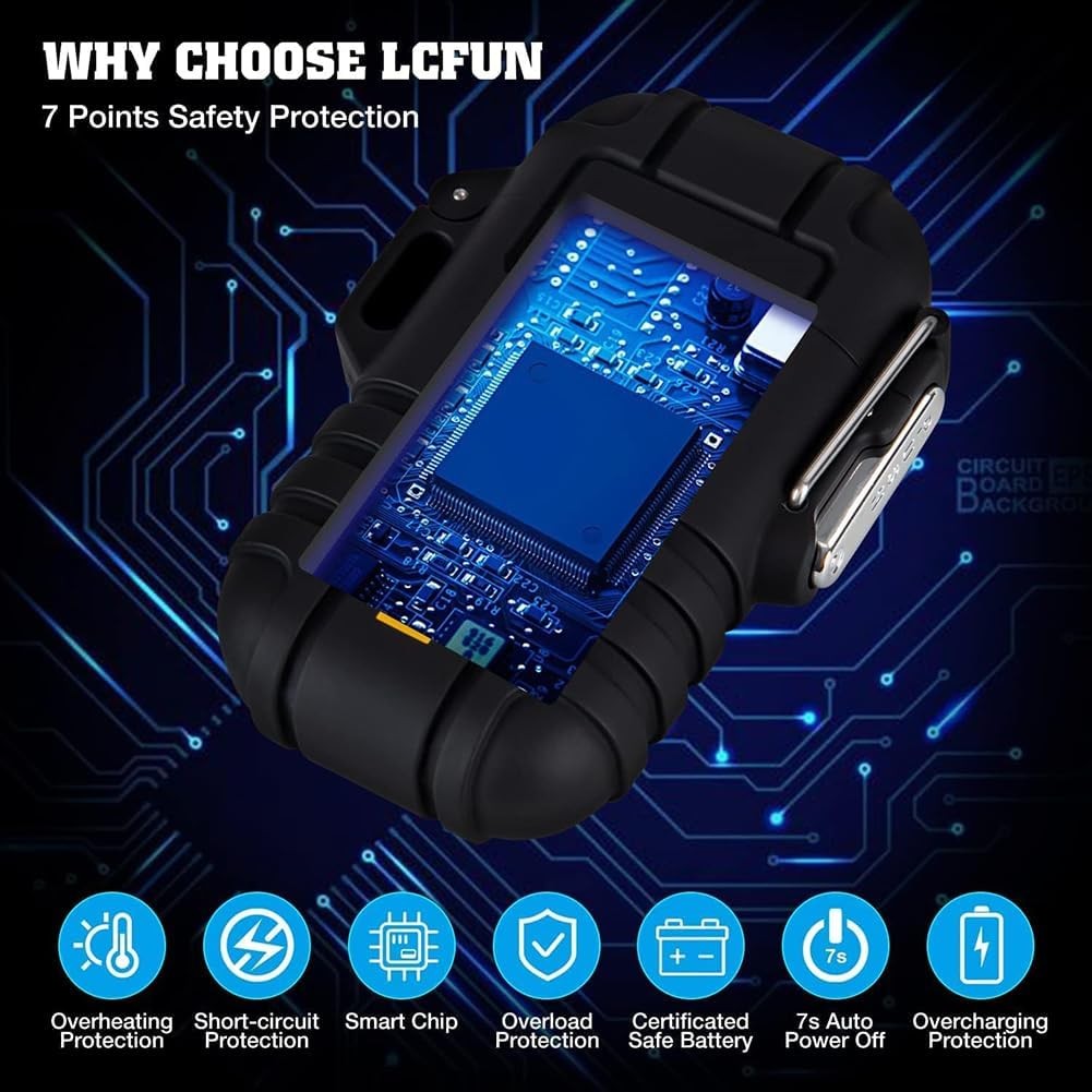Electric Lighter USB Rechargeable Birthday Gift for Husband