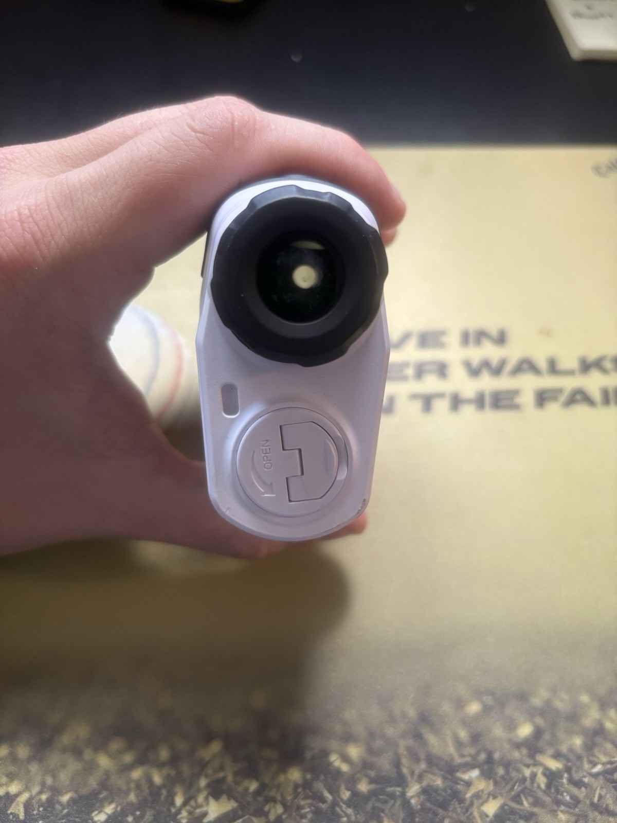 GolfBuddy Laser Lite Golf Rangefinder White With Good Battery
