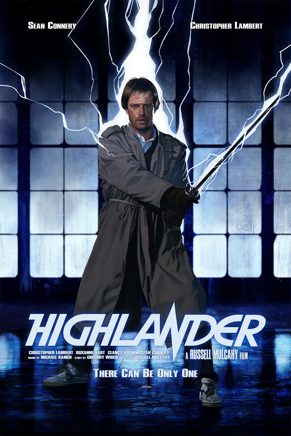 Highlander Connor MacLeod Poster Giclee Print Art Yvan Quinet 16x24 Mondo
