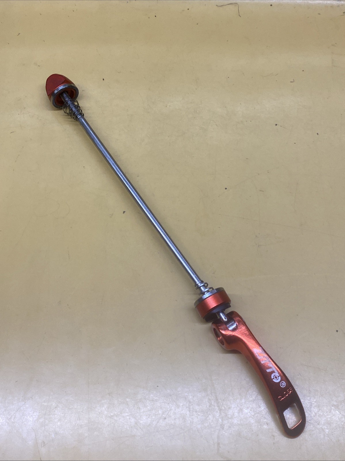 Red ZTTO Rear 135mm Steel Spindle Quick Release Skewer