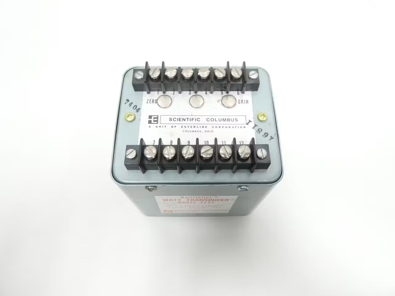 Scientific Columbus 2141 Halltiplier Watttransducer 120v-ac 0-1madc 0-10k-ohm