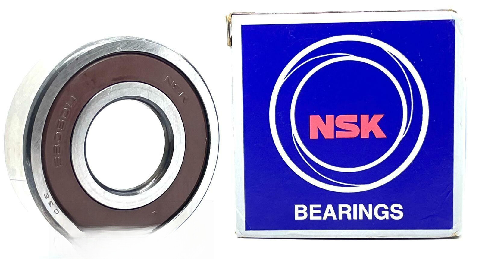 6305 DDU C3 NSK DEEP GROOVE BALL BEARING, RUBBER SEALED 25x62x17 mm Metal