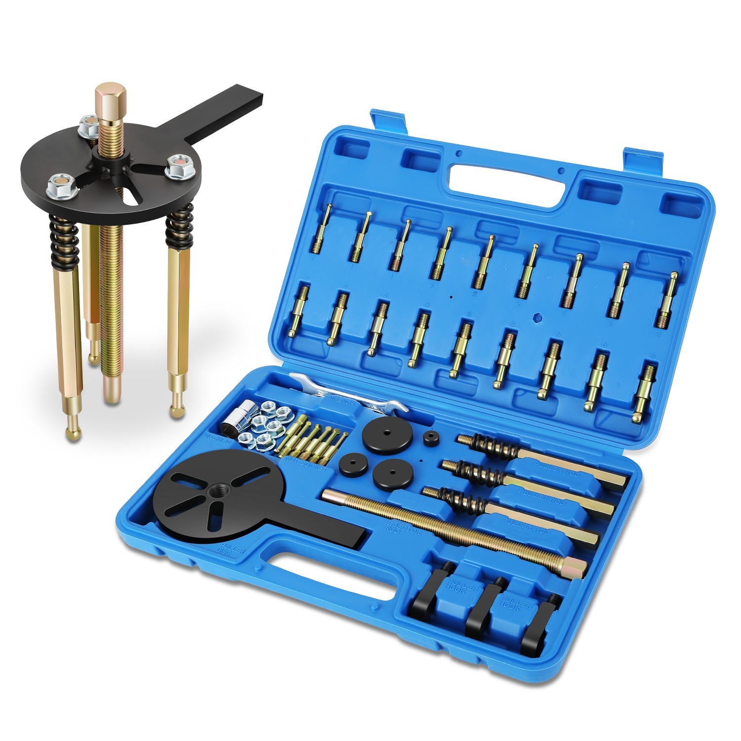 36 in 1 Bearing Puller Set Inner Separator Kit Blind Hole Gear Puller Tool Kit