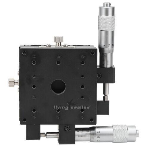 XY Micrometer Fine Tuning Platform Manual Tuning Roller Linear Stage 80*80*40mm