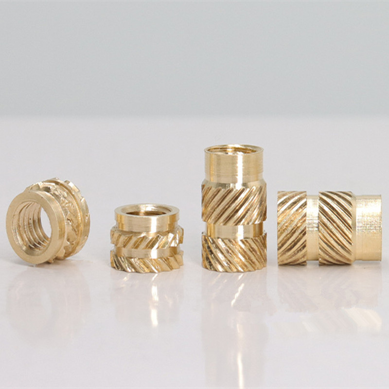 M1.4 twill knurled nut brass muff hot melt injection nuts embedded muffs sleeve