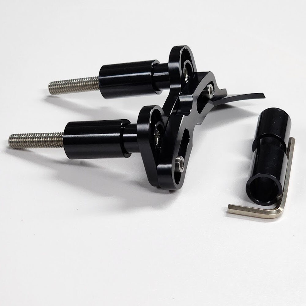 ADJUSTABLE TIMING POINTER FITS 1979-95 FORD MUSTANG 5.0 302 BLACK UNIVERSAL FIT