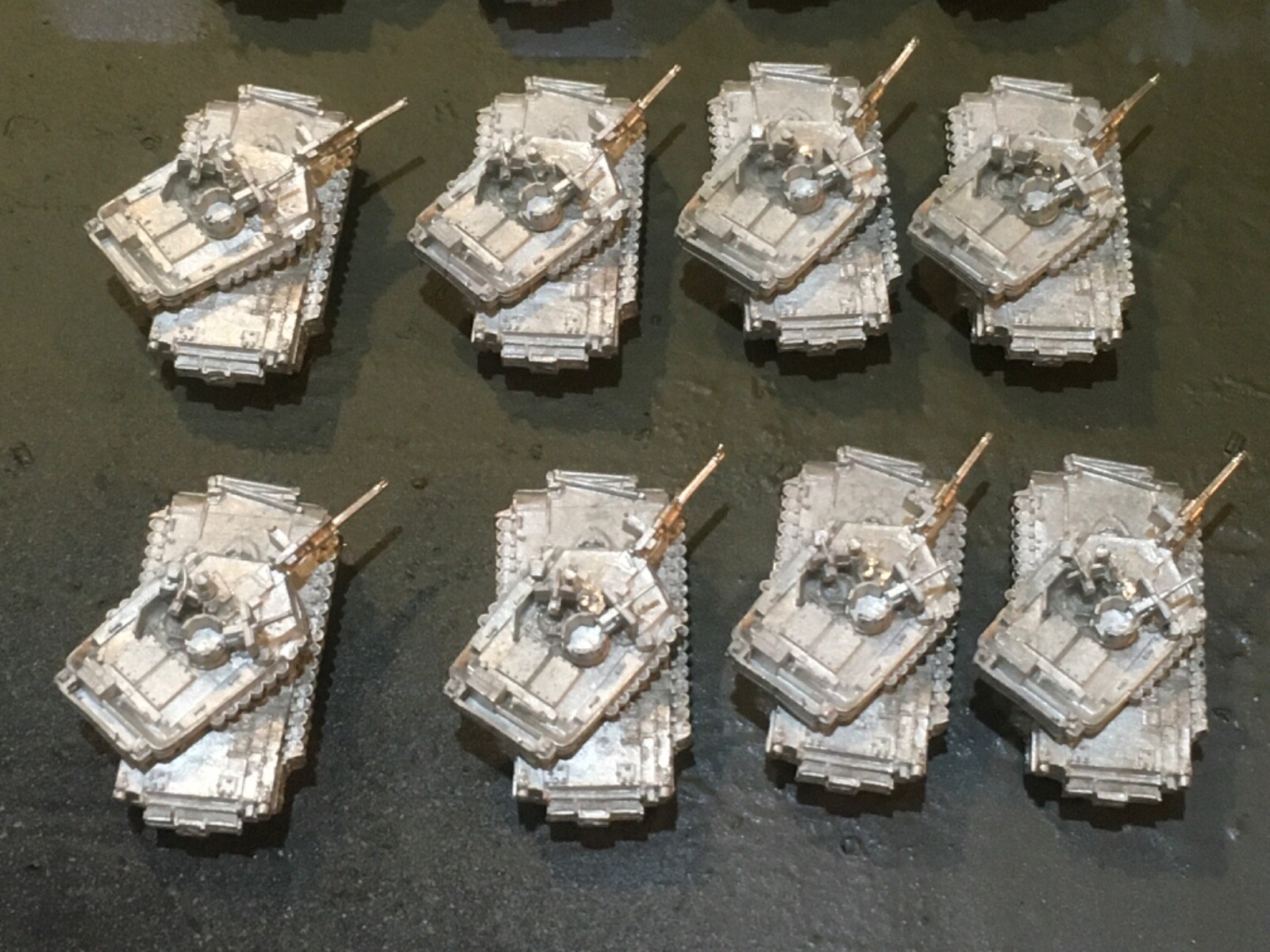 4 GHQ M1A2 TUSK 2 Abrams 1/285 Modern Micro Armor 6mm NATO War USA REDUCED 12.99