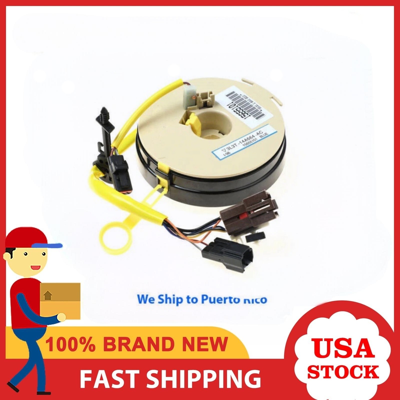 3L3T14A664AC Steering Wheel Clock Spring W Cruise Fit F150 F250 F350 F550 99-04＋
