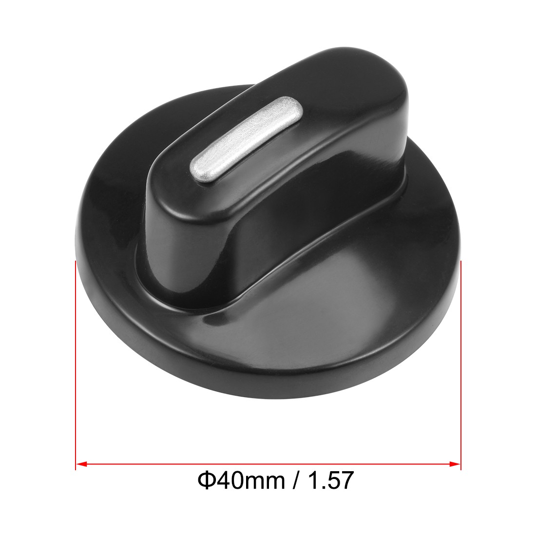3Pcs Timer Knobs Range Replacement Knobs Time Control Knob Round Half Shaft