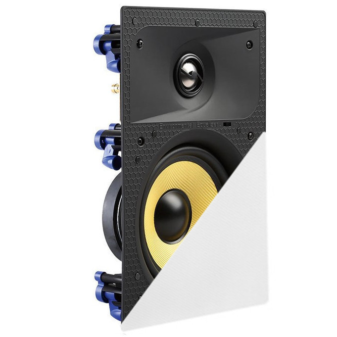TDX 8" 2-Way In Wall Home Theater Surround Sound Speaker Flush Mount White New