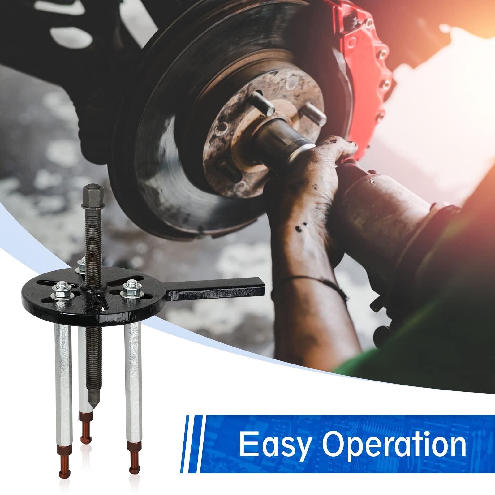 21 in1 Bearing Puller Bearing Puller Set Inner Hole Three-Jaw Puller with Cur...