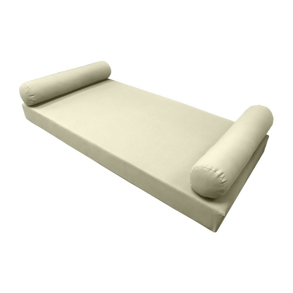 |SLIPCOVER ONLY|S5 Daybed Mattress Bolster Pillow Cover Knife Edge Twin-XL AD005