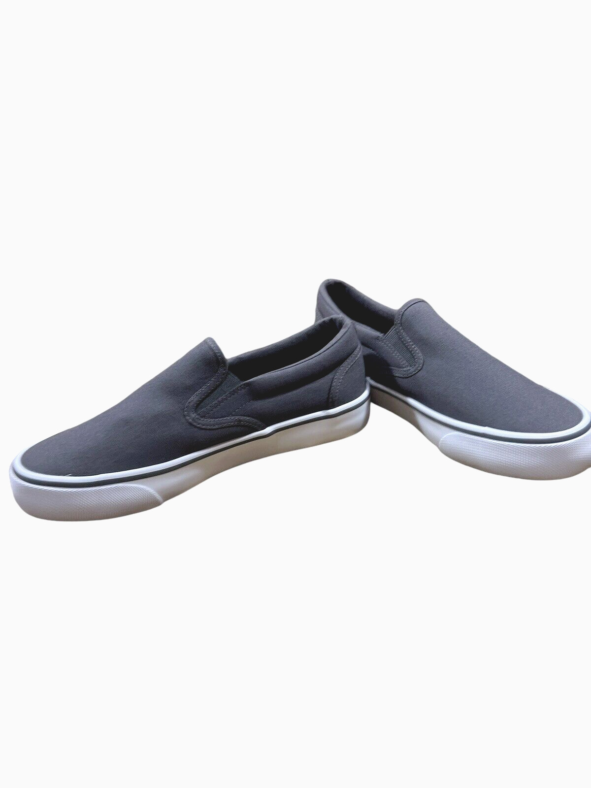 Lugz Men's Sammy Canvas Slip-On Sneakers Size 7.5 Grey Comfy Casual Shoes-NEW