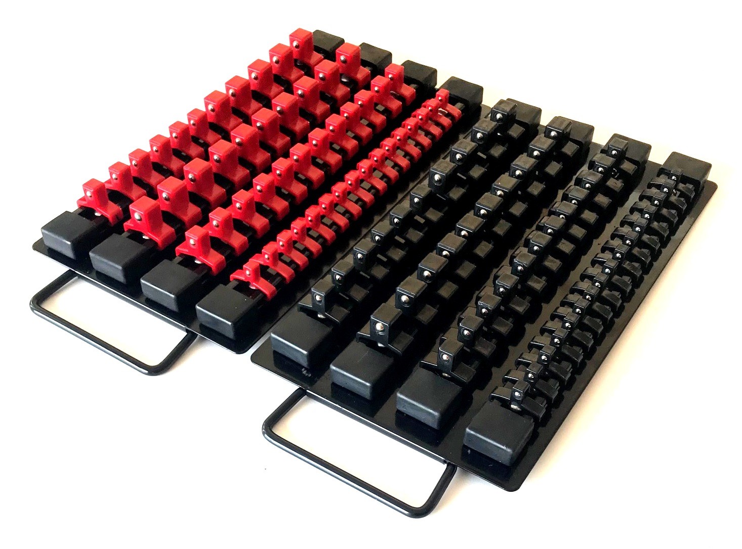 97pc GOLIATH INDUSTRIAL SOCKET STORAGE TRAY RAIL RACK HOLDER SET 1/4 3/8 1/2