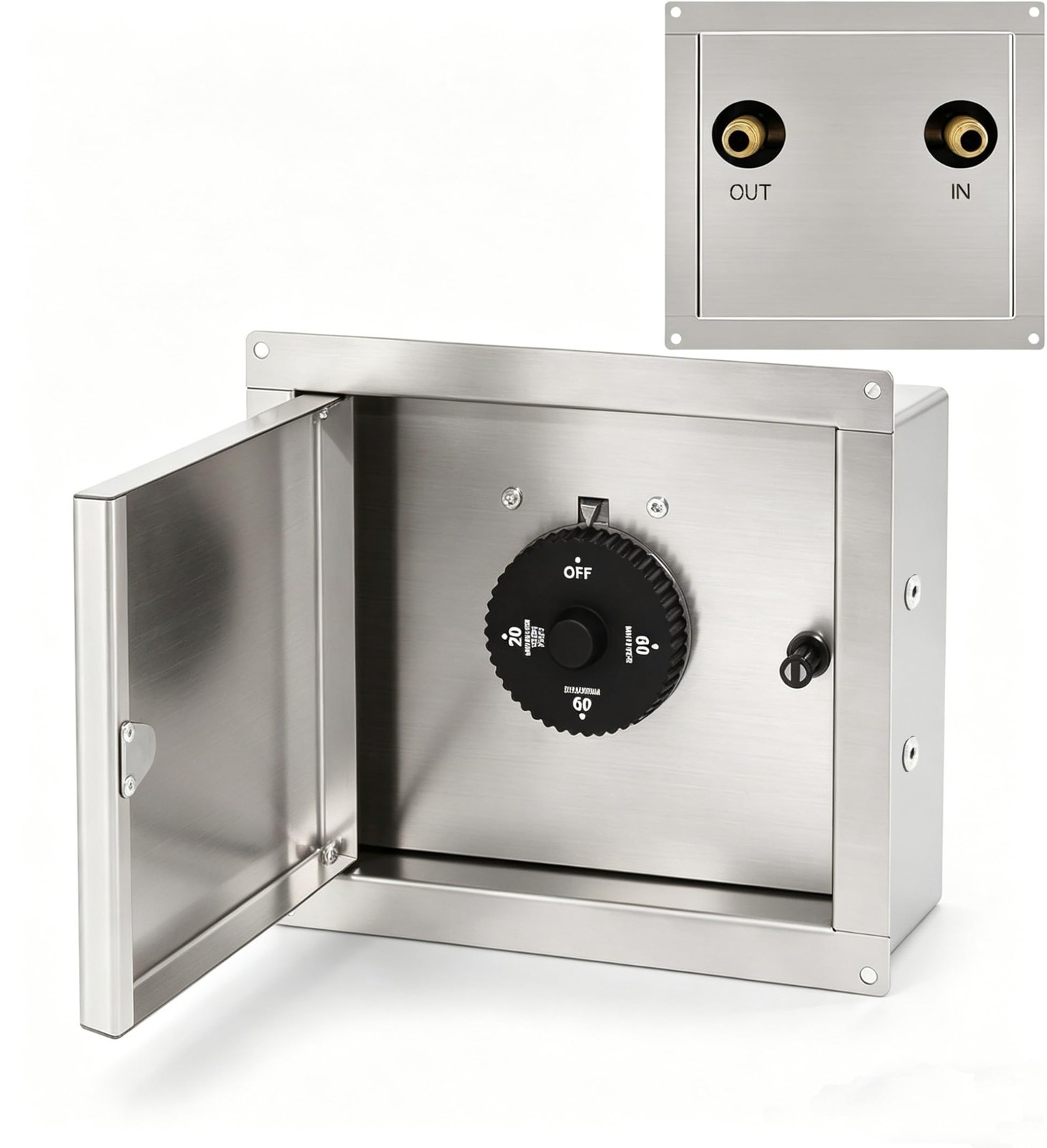 1 Hour Timer Box Auto Shut-Off Gas Timer Mechanical 20/40/60 Min Setting
