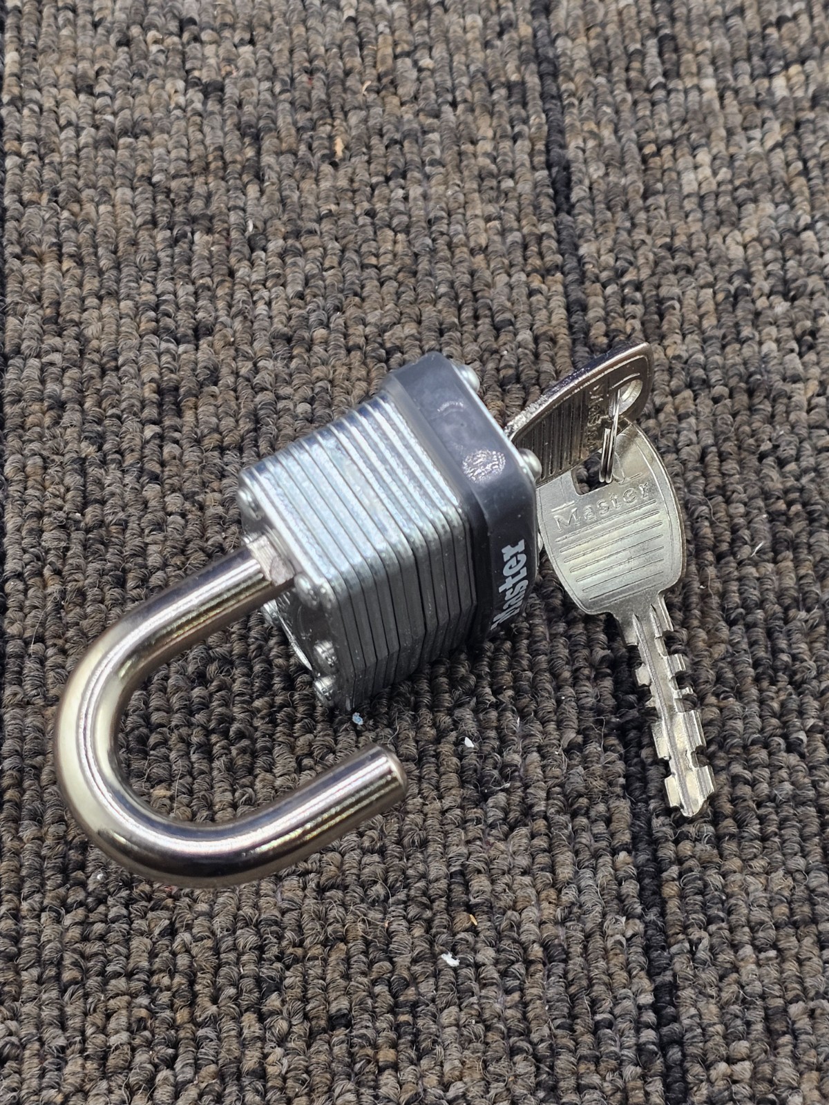 (QTY 2) Master Lock 500KA: Warded Laminated Padlocks Key 203