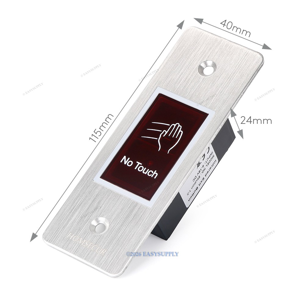 HOMSECUR Access Control System Set With Remote Controller Keyfob Strike Lock