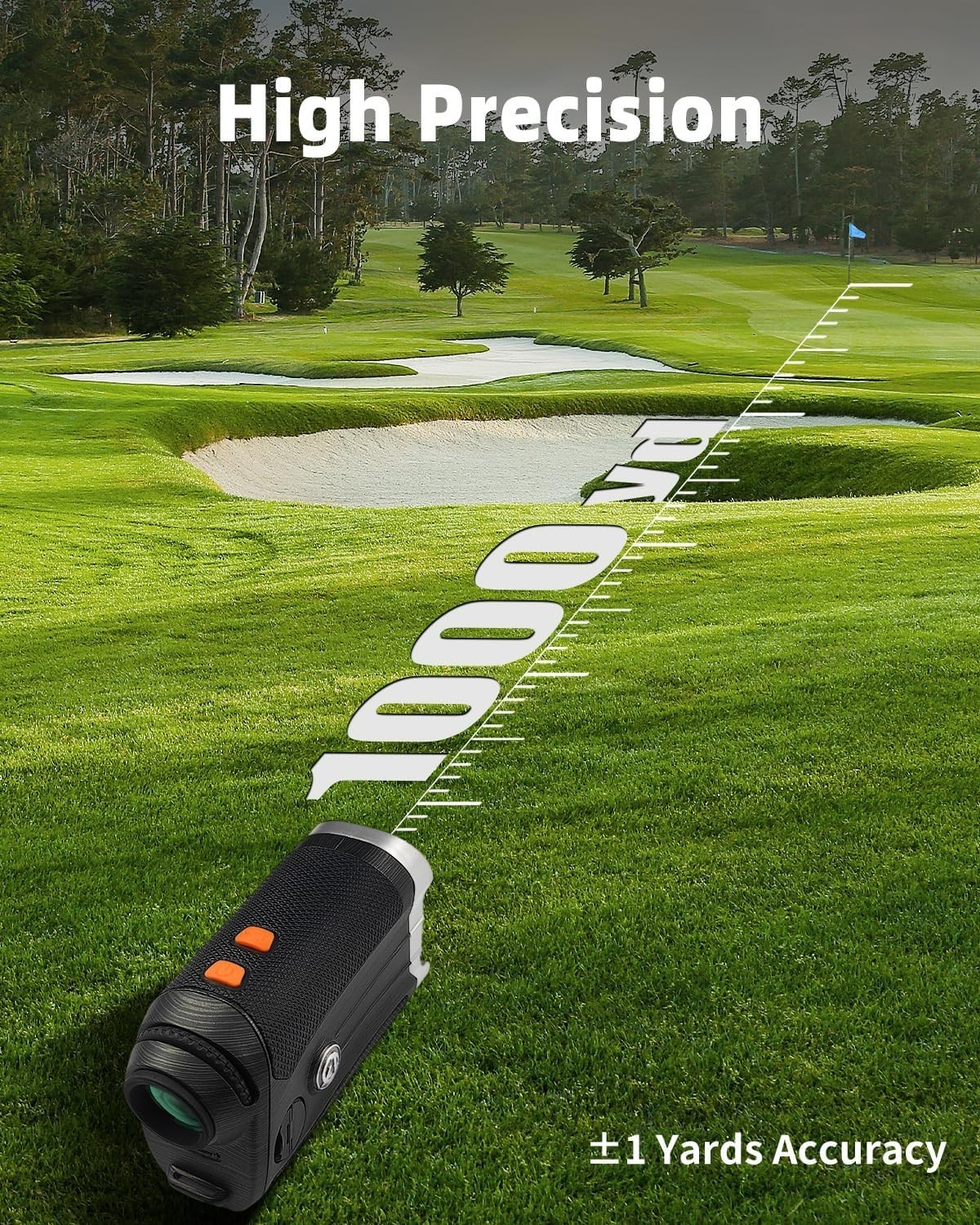 High Precision GX-2S Golf & Hunting Rangefinder - Flag-Lock & Angle Switch