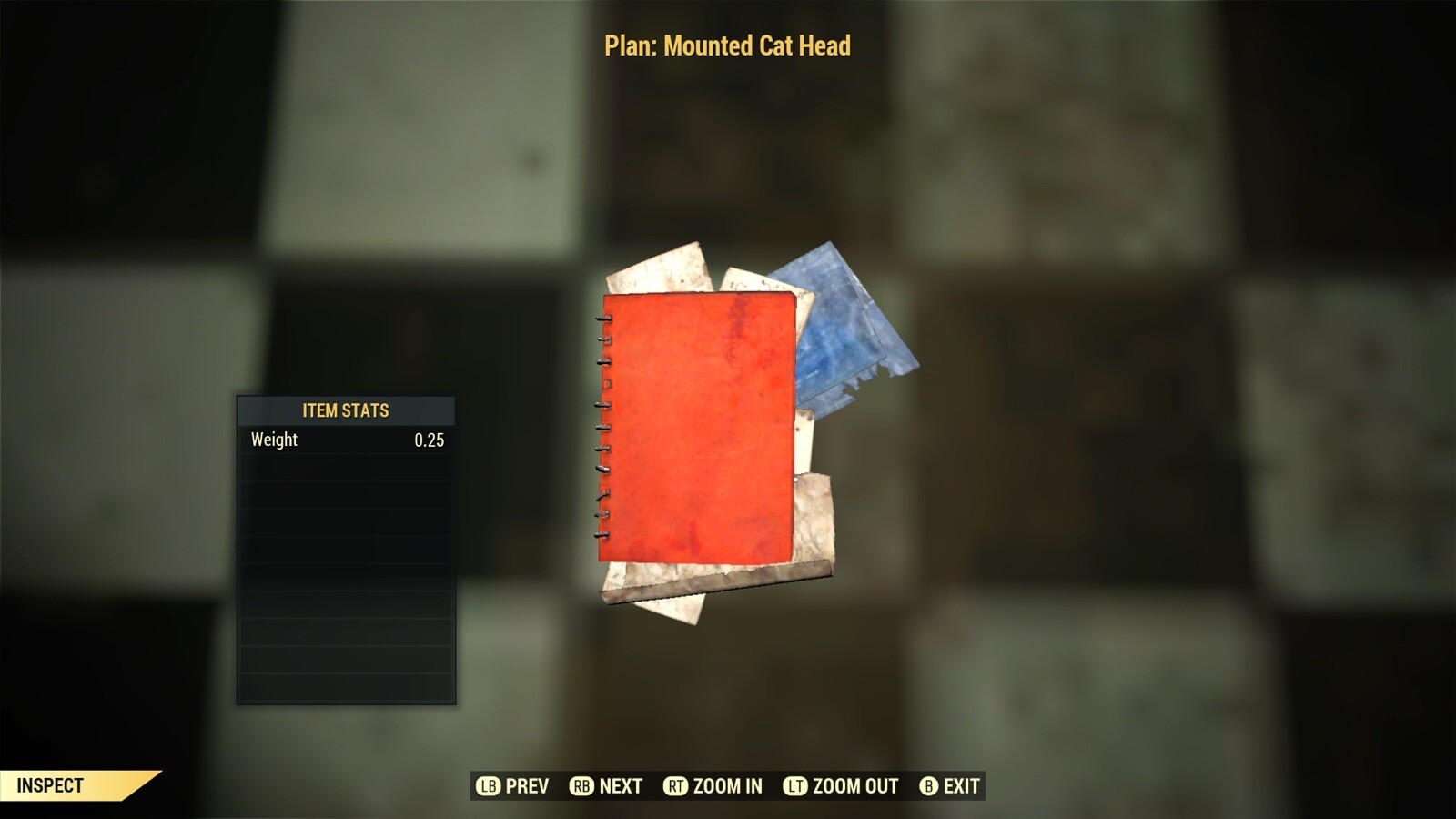 (Xbox) Mounted Cat Head Plan