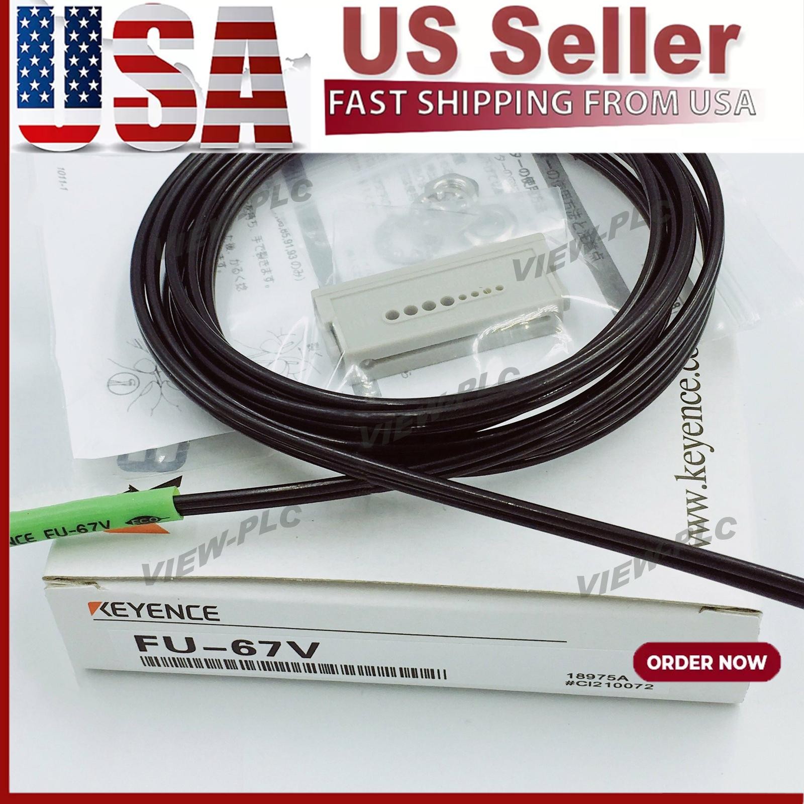 One KEYENCE FU-67V Fiber Optic Sensor New Fast Shipping