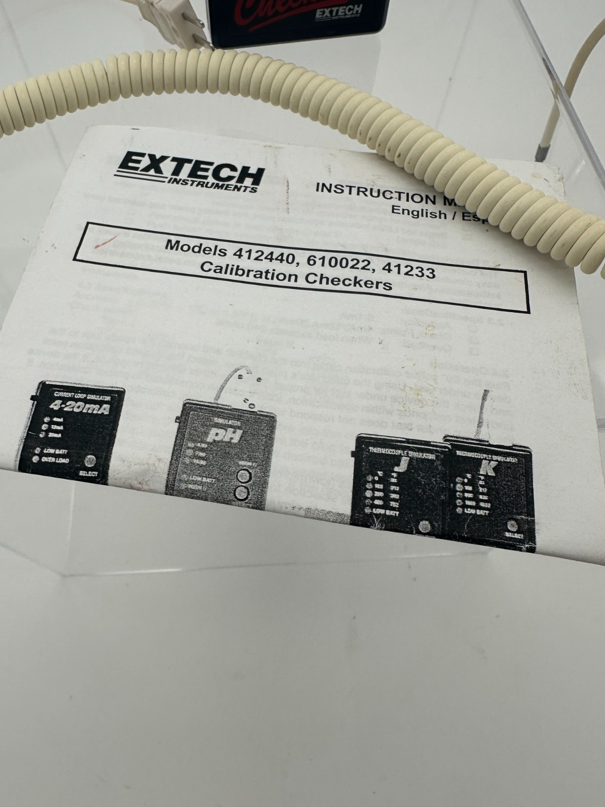 Extech Instruments Mod 412440 4-20 Ma Calibration Checker Current Loop Simulator