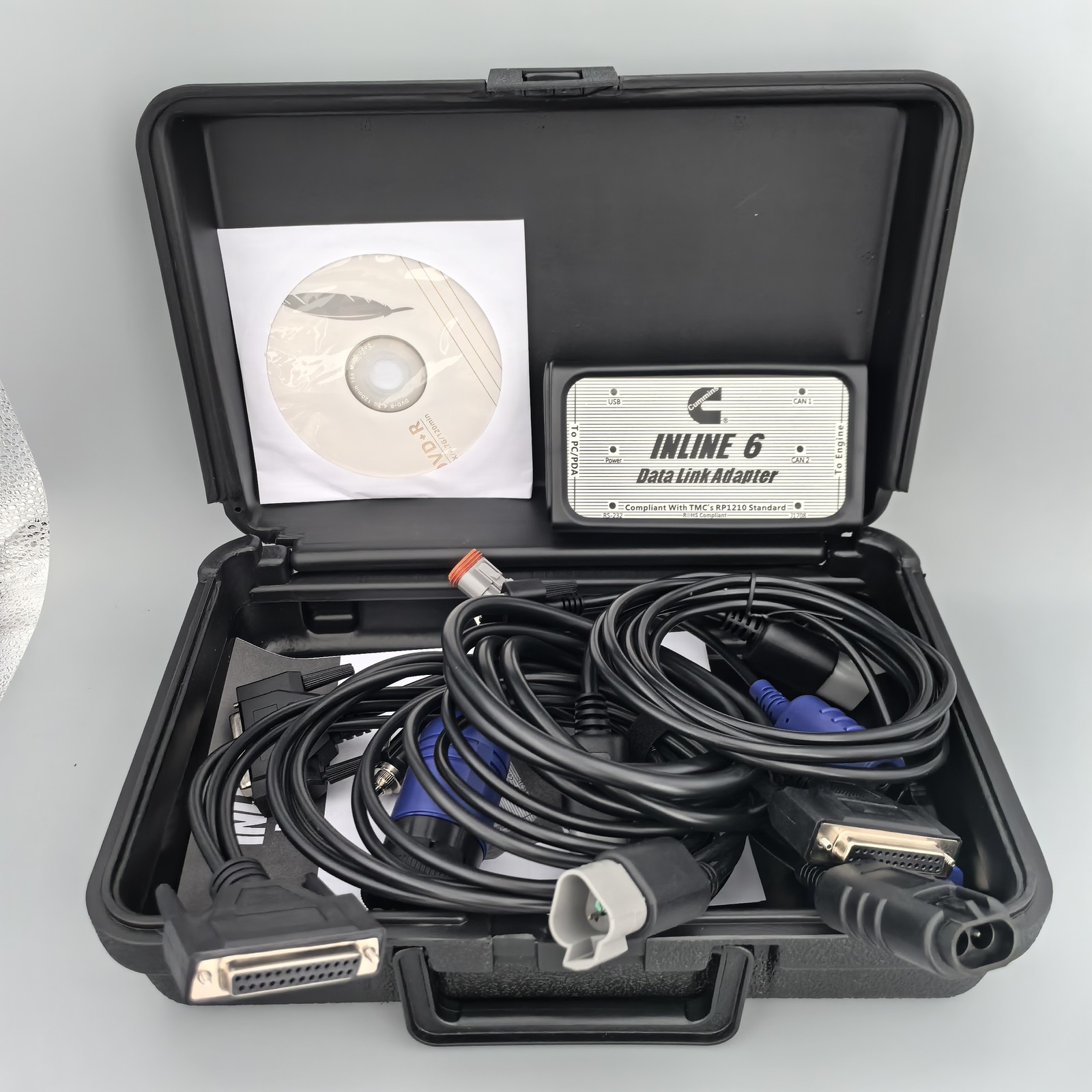 Inline6 Data Link Adapter Heavy Duty Scanner insite v8.7 For Cummins Engine NEW