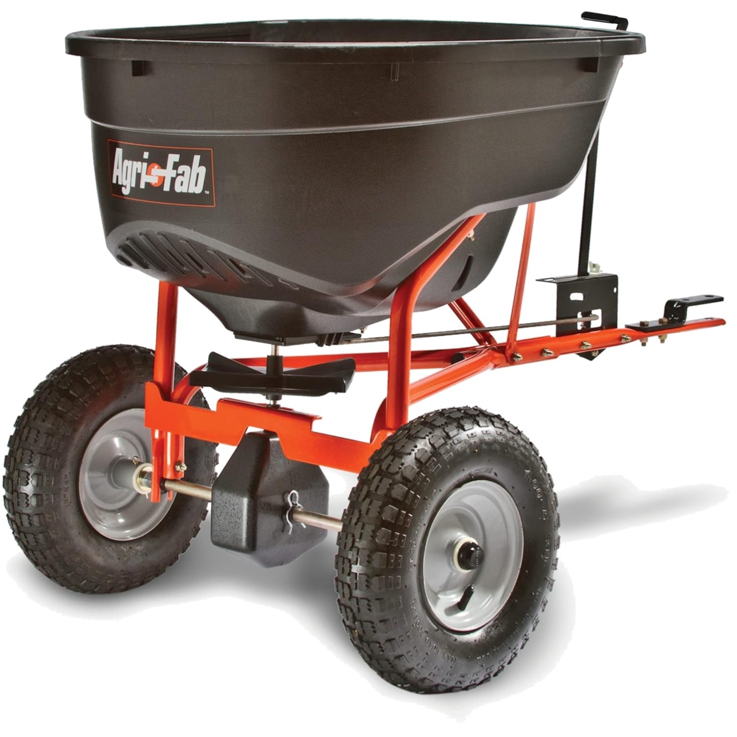 130 lb. Tow-Behind Lawn & Garden Broadcast Spreader for Seed,Fertilizer,Salt,...